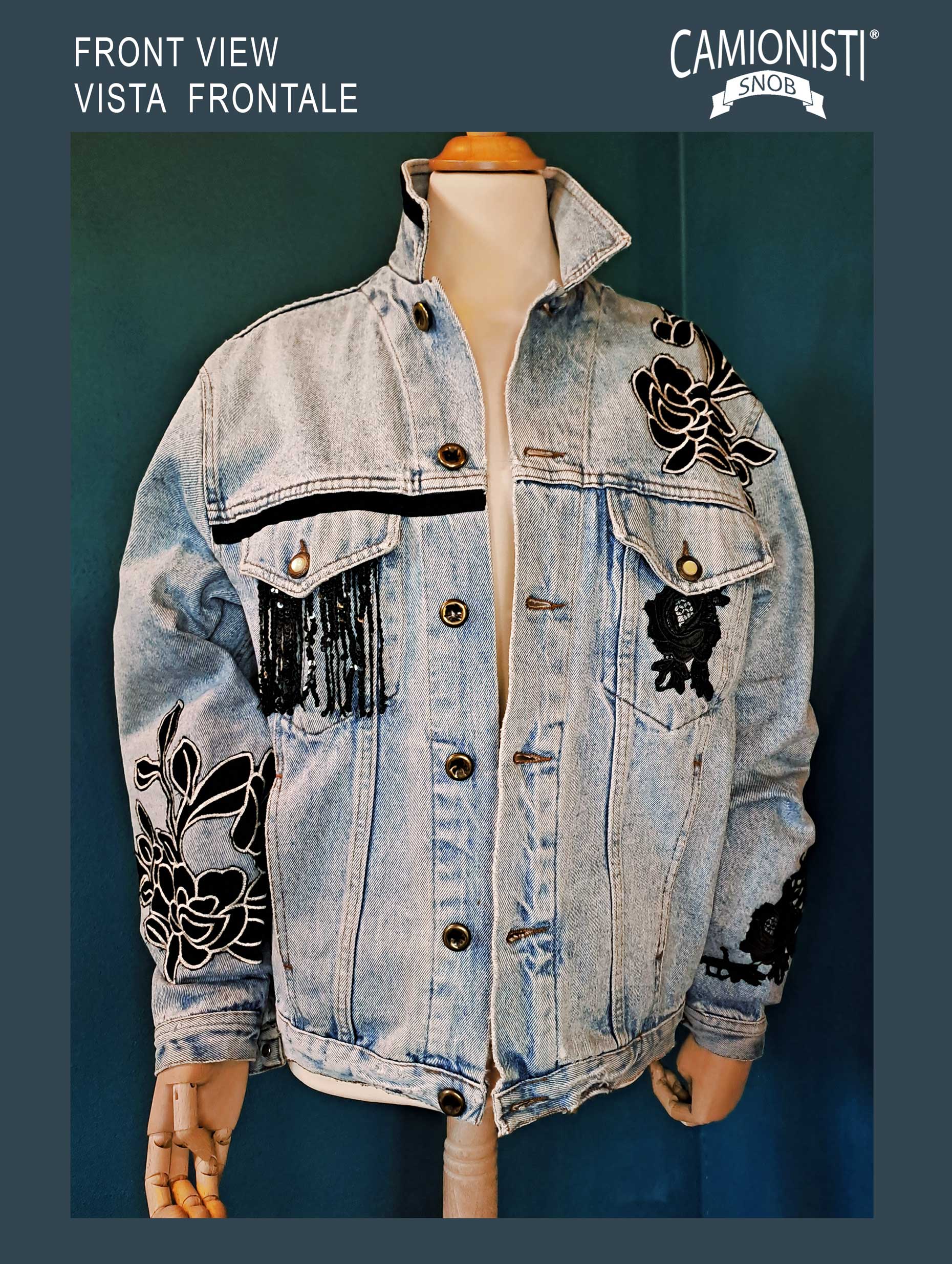 The Unique Piece Jacket - Flowers- Taglia L