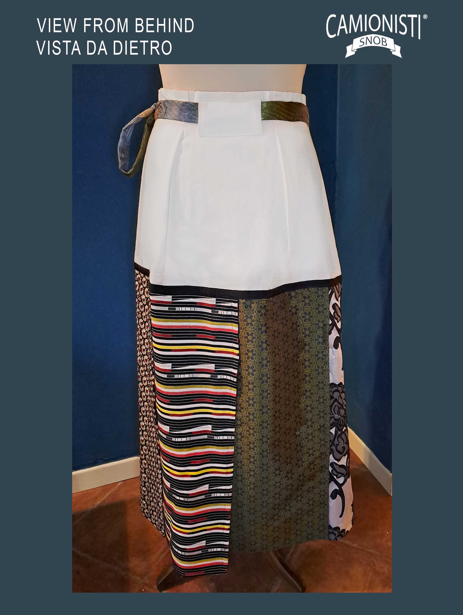 Eco Skirt Icon - Gonna a portafoglio con preziosi tessuti jacquard TAGLIA- L