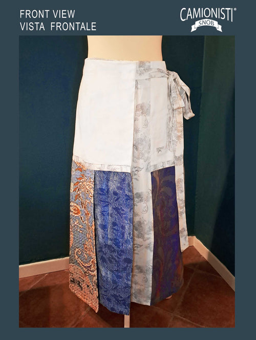 Eco Skirt Icon - Gonna a portafoglio con preziosi tessuti jacquard TAGLIA- M