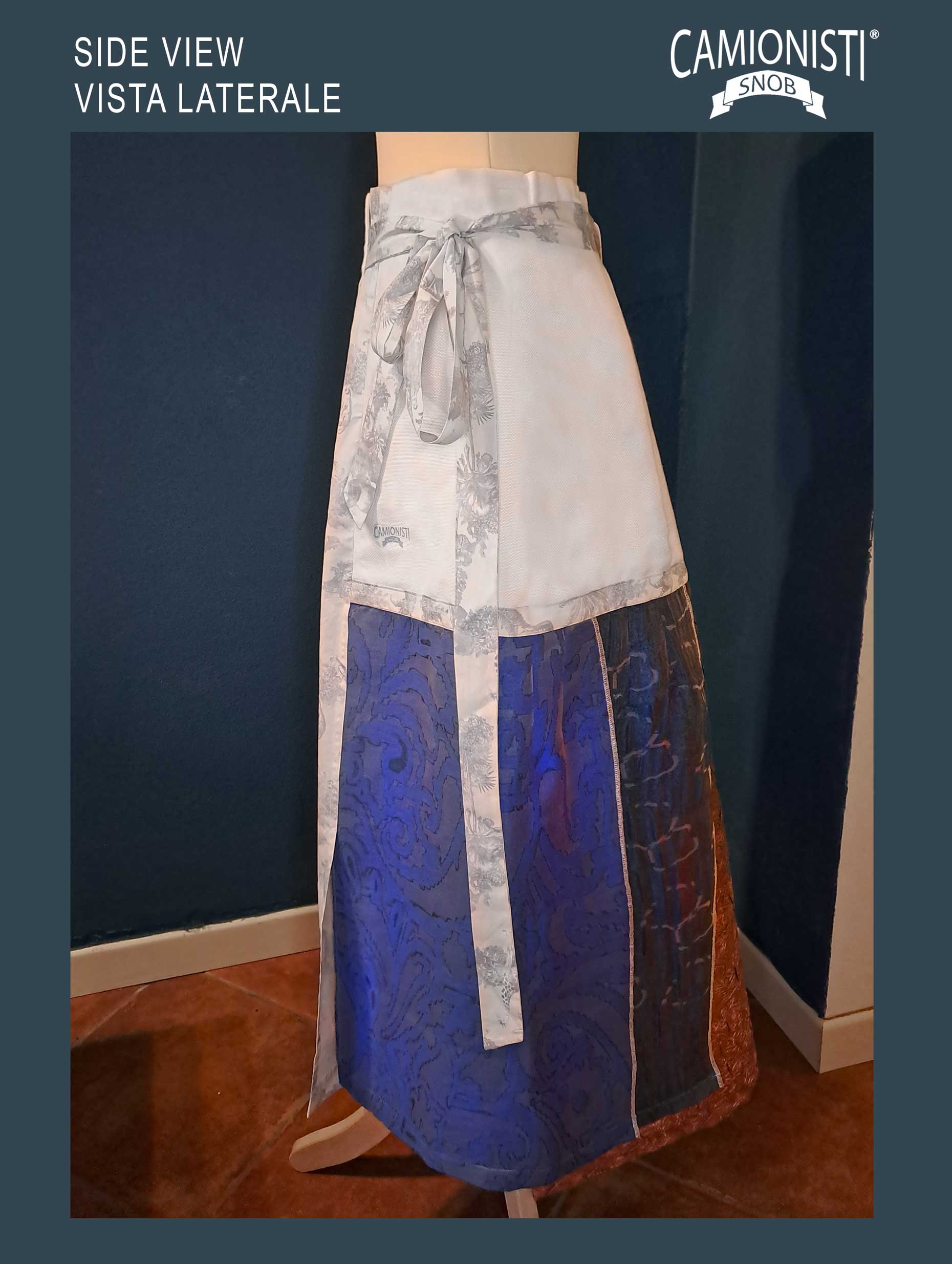 Eco Skirt Icon - Gonna a portafoglio con preziosi tessuti jacquard TAGLIA- M