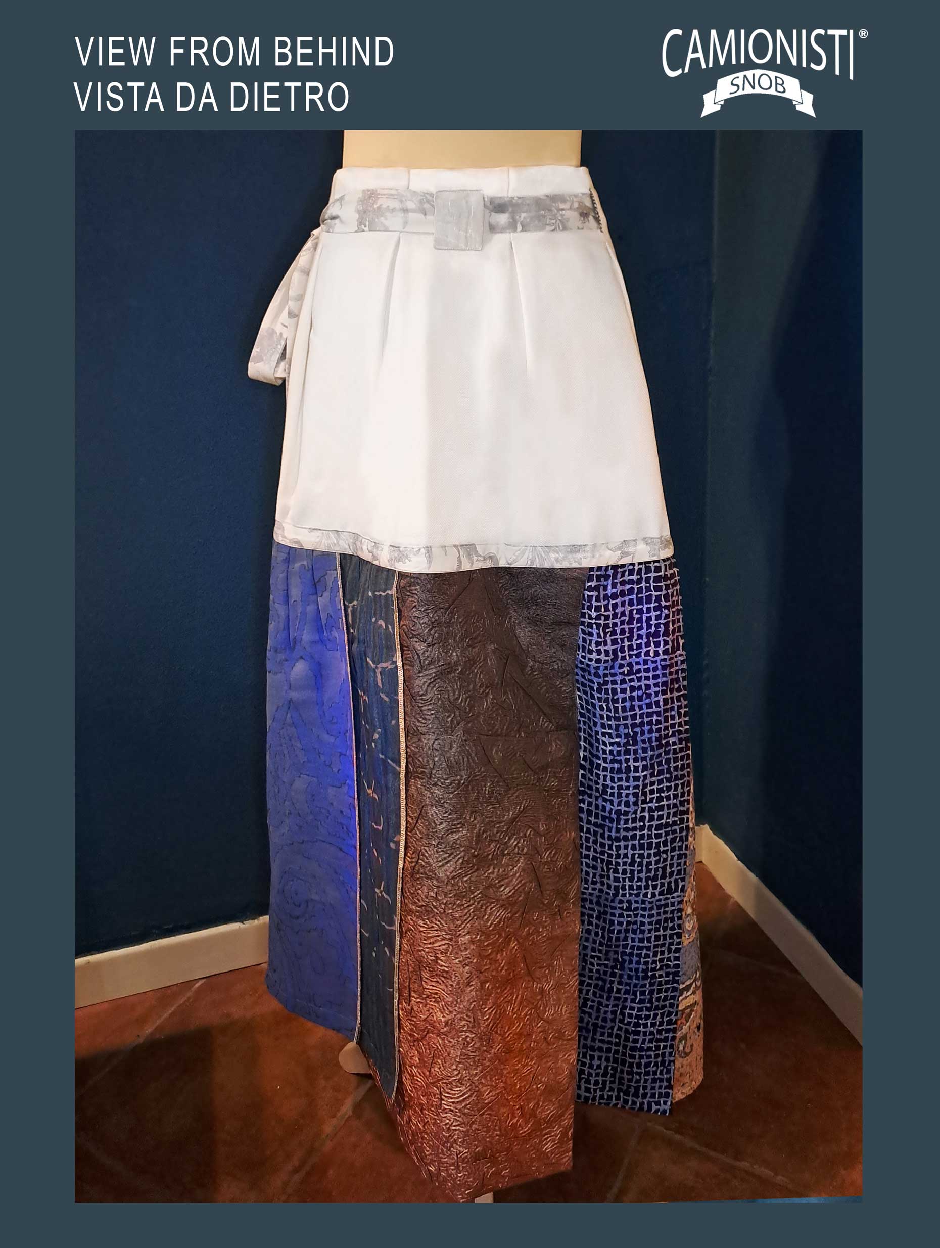 Eco Skirt Icon - Gonna a portafoglio con preziosi tessuti jacquard TAGLIA- M