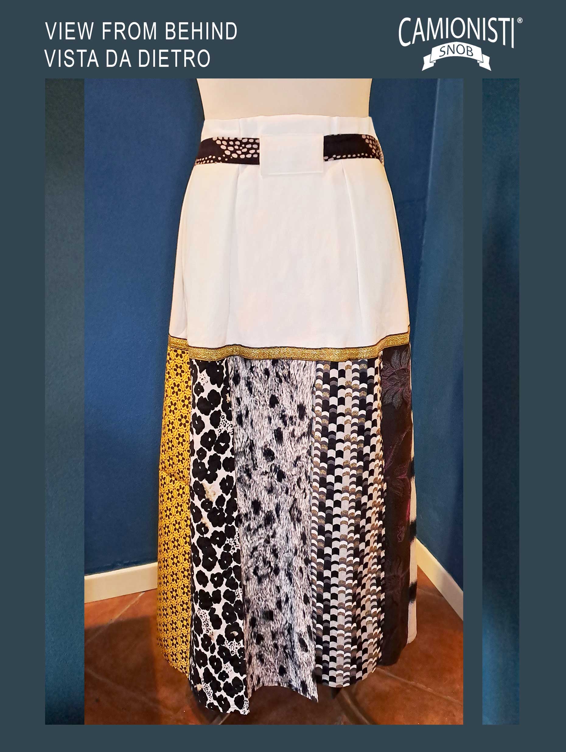 Eco Skirt Icon - Gonna a portafoglio con preziosi tessuti jacquard TAGLIA- XL