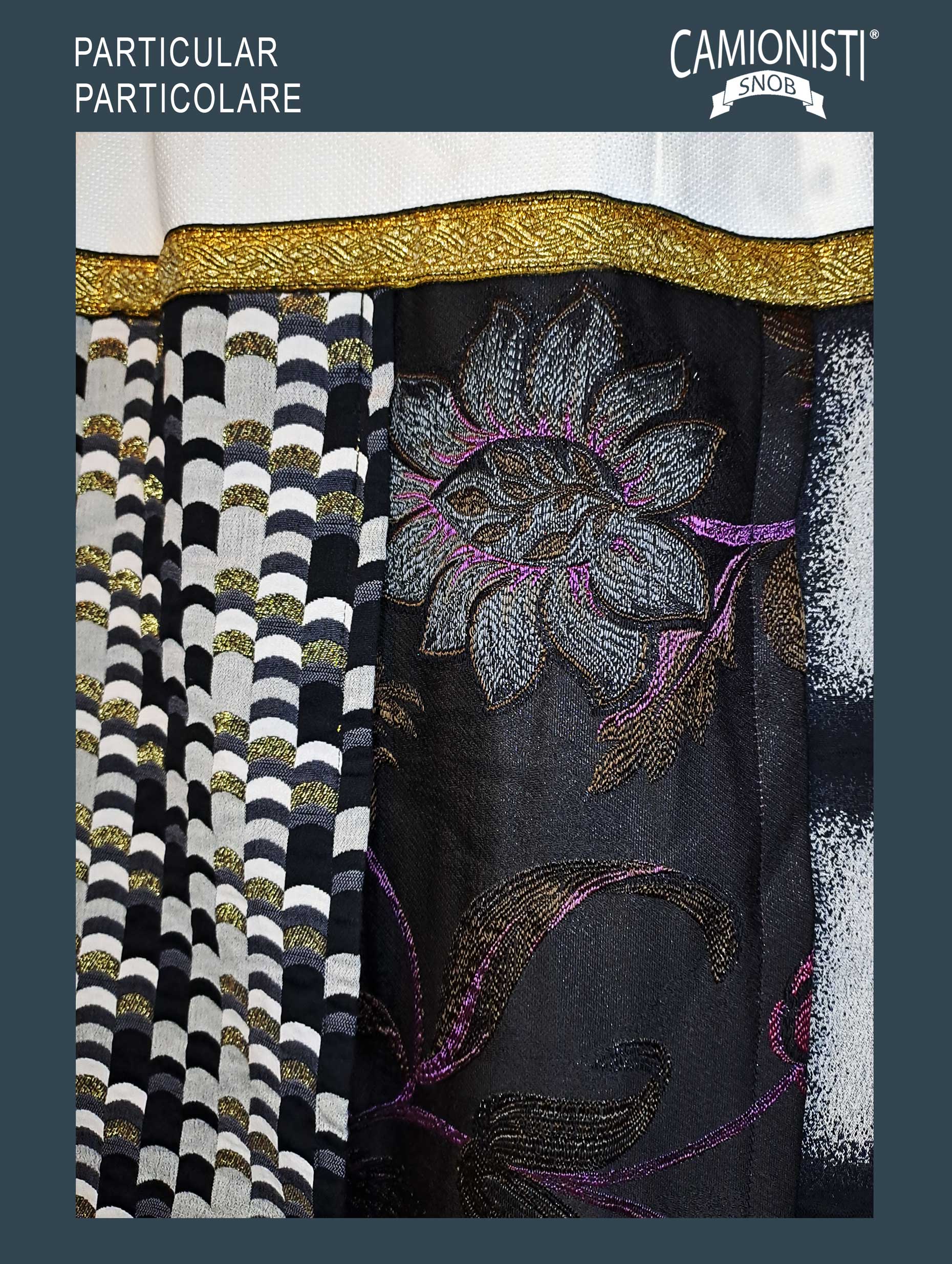 Eco Skirt Icon - Gonna a portafoglio con preziosi tessuti jacquard TAGLIA- XL