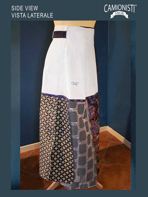 Eco Skirt Icon - Gonna a portafoglio con preziosi tessuti jacquard TAGLIA- S