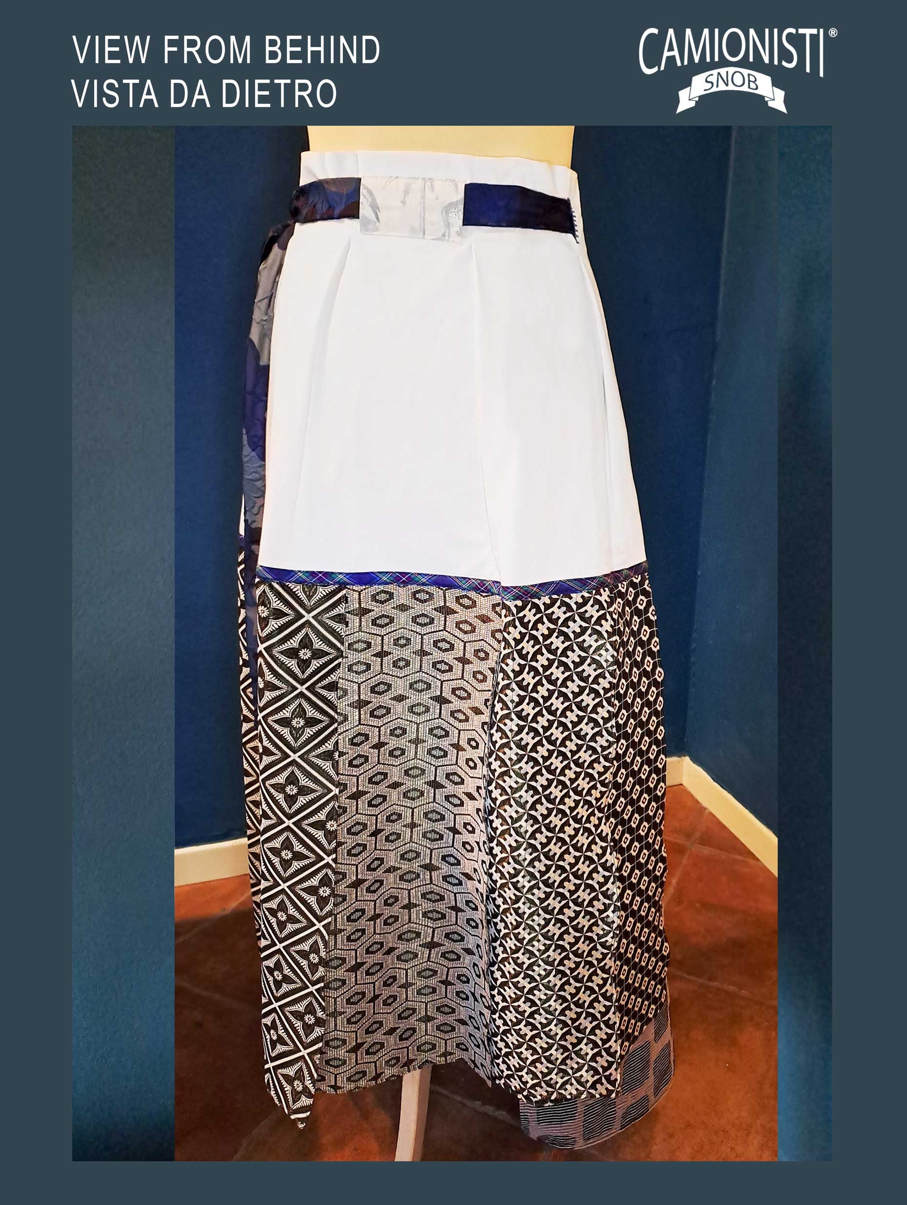 Eco Skirt Icon - Gonna a portafoglio con preziosi tessuti jacquard TAGLIA- S